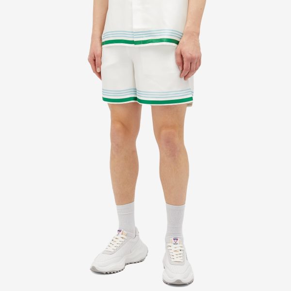 Casablanca Tennis Icon Drawstring Shorts