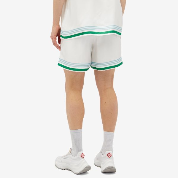 Casablanca Tennis Icon Drawstring Shorts