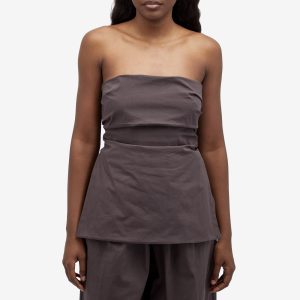 ST. AGNI Strapless Tie Back Top