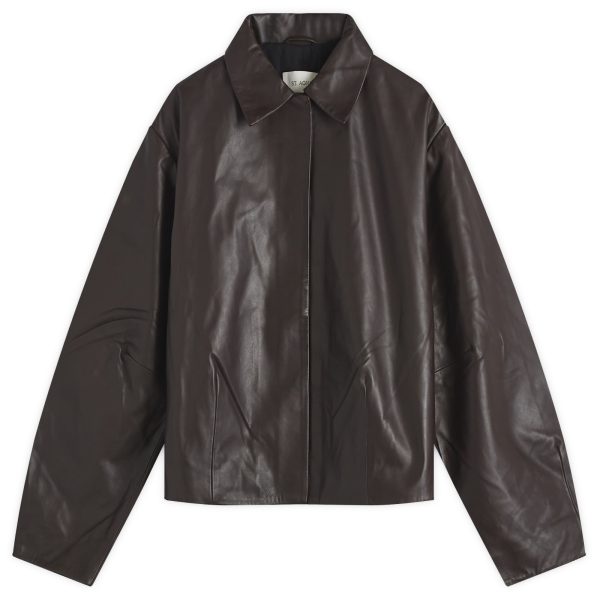 ST. AGNI Cocoon Leather Jacket