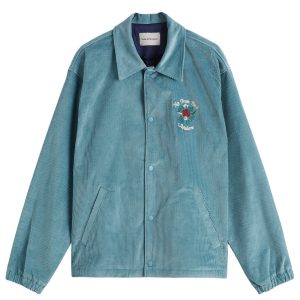 Drôle de Monsieur Flowers Slogan Corduroy Jacket