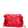 Damson Madder Ruched Satin Bag