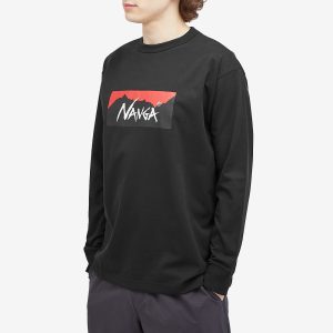 Nanga Long Sleeve Eco Hybrid Box Logo T-Shirt