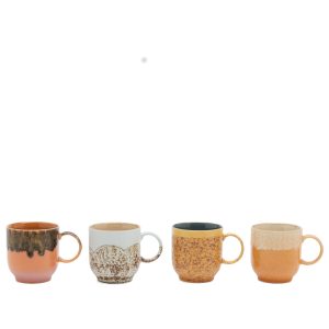 HKLiving Café Mugs - Set of 4