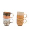 HKLiving Café Mugs - Set of 4