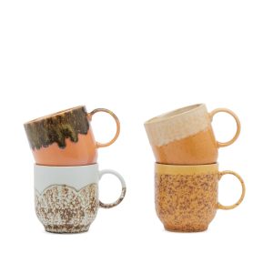 HKLiving Café Mugs - Set of 4