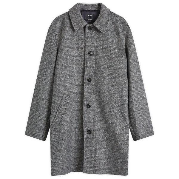 A.P.C. Pete Check Wool Mac