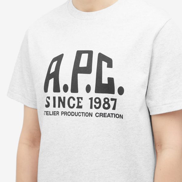 A.P.C. Label Print T-Shirt