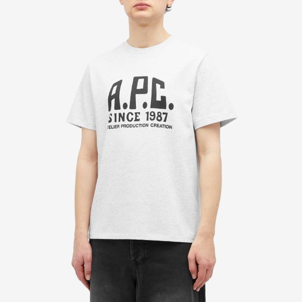 A.P.C. Label Print T-Shirt