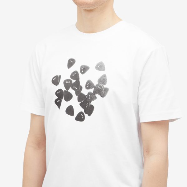 A.P.C. Musique Plectrum Graphic T-Shirt