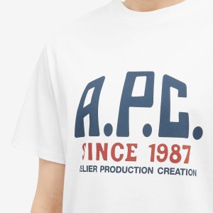 A.P.C. Label Print T-Shirt