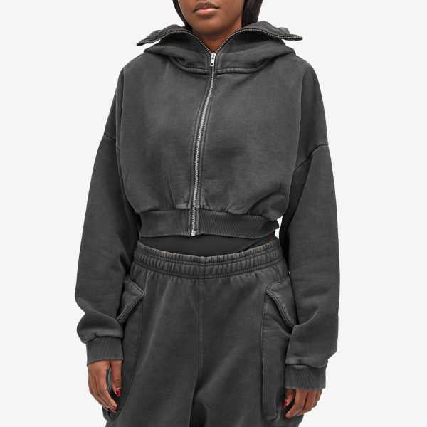 Entire Studios Cropped Full Zip Hoodie