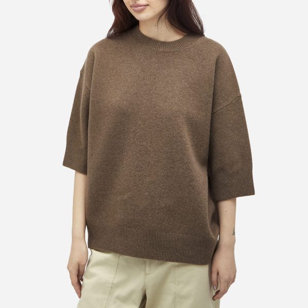 Róhe Compact Knit Short Sleeve Top