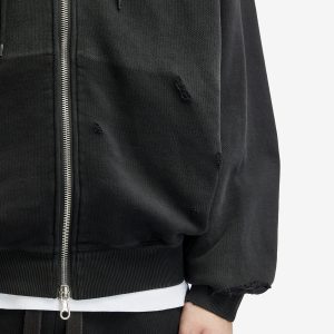 Cole Buxton Distressed Removed Pocket Zip Hoodie