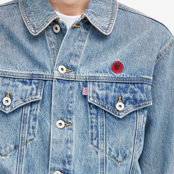 ICECREAM Check Lined Denim Trucker Jacket