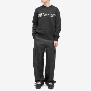 Off-White OW Embroidered Drill Cotton Cargo Pants