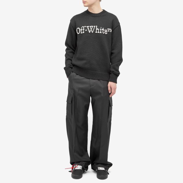 Off-White OW Embroidered Drill Cotton Cargo Pants