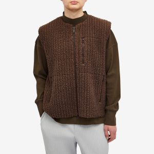 Homme Plissé Issey Miyake Pleated Boa Fleece Vest