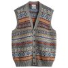 Jamieson's of Shetland Fair Isle Button Through Vest