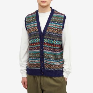 Jamieson's of Shetland Fair Isle Button Through Vest