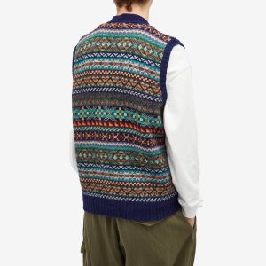 Jamieson's of Shetland Fair Isle Button Through Vest