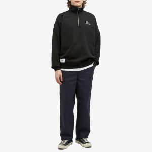 WTAPS 20 Embroidered Half Zip Sweat