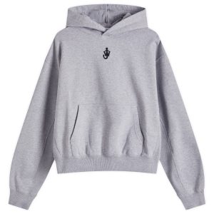 JW Anderson Anchor Embroidery Cropped Hoodie