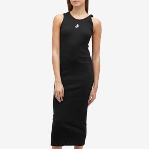 JW Anderson Anchor Embroidery Twisted Strap Dress