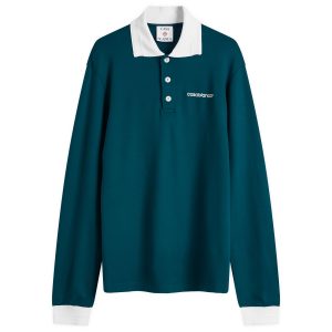 Casablanca Logo Long Sleeve Polo Shirt