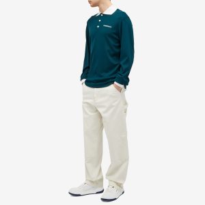 Casablanca Logo Long Sleeve Polo Shirt