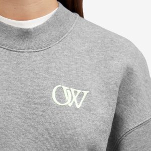 Off-White Embroidered OW Over Crewneck Top