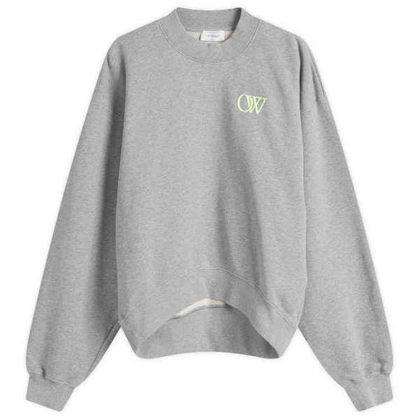 Off-White Embroidered OW Over Crewneck Top