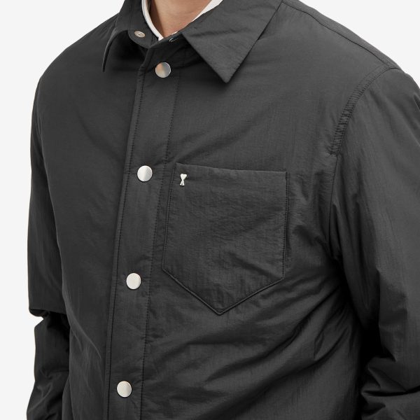 AMI Paris Stud Heart Padded Overshirt