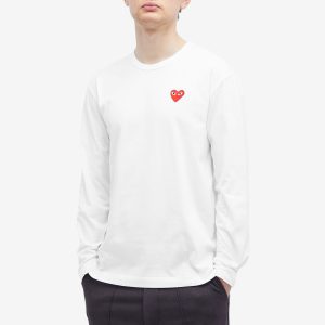 Comme des Garçons Play Long Sleeve Basic Logo T-Shirt