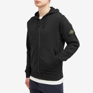 Stone Island Garment Dyed Zip Hoodie