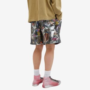 Acne Studios Rudent Foiled Print Shorts