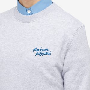 Maison Kitsune Maison Kitsune Handwriting Regular Crew Sweat