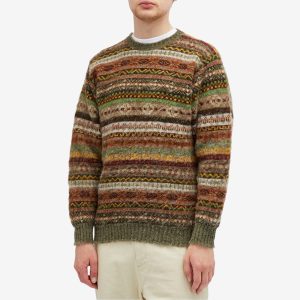 Jamieson's of Shetland Brushed Fair Isle Crew Knit