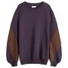 Dries Van Noten Handy Panel Sleeve Crew Sweatshirt