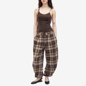 The Attico Long Checked Pants