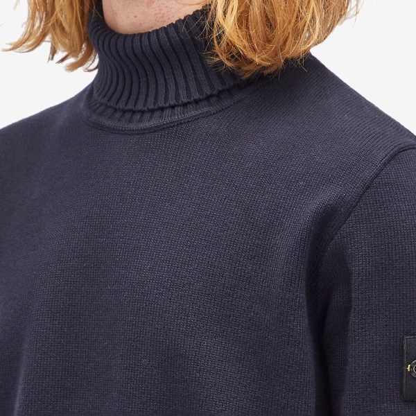 Stone Island Winter Cotton Turtle Neck Jumper