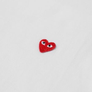 Comme des Garcons Play Long Sleeve Small Red Heart T-Shirt