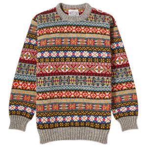 Jamieson's of Shetland Fair Isle Crew Knit