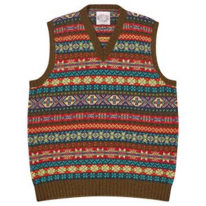 Jamieson's of Shetland Fair Isle V-Neck Vest