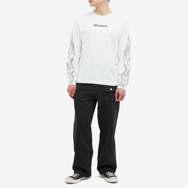 Pleasures Fiery Heavyweight Longsleeve T-Shirt