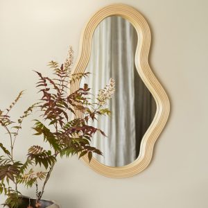 ferm LIVING Pond Rattan Mirror - Medium