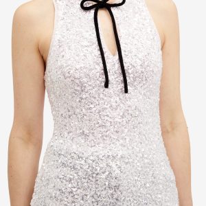 GANNI 3D Sequins Top