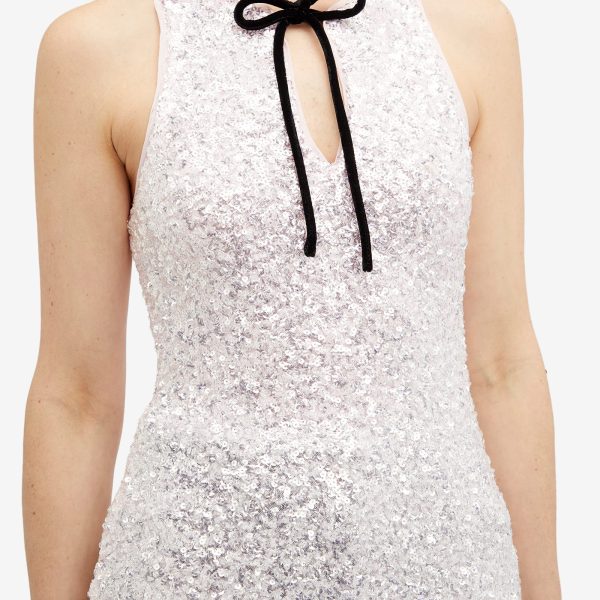 GANNI 3D Sequins Top