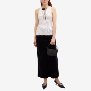 GANNI 3D Sequins Top