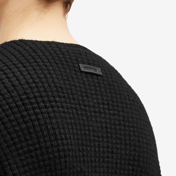 Fear of God ESSENTIALS Heavy Waffle Crew Neck Sweatshirt